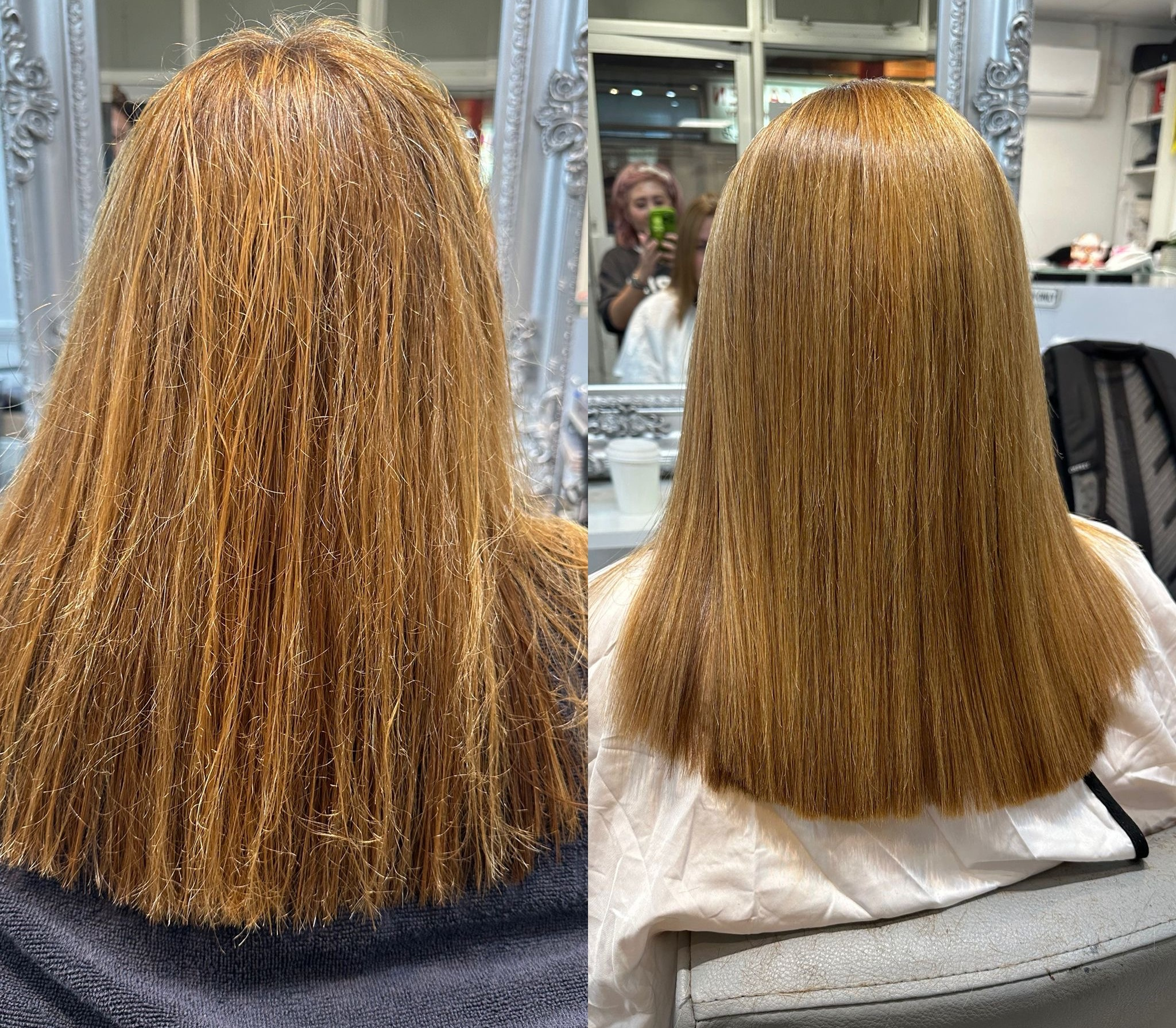 Japanese hair straightening at hijabi friendly salon Birmingham city centre